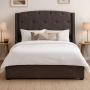 CABECERA MATRIMONIAL DICASA ZEFYR CAFÉ OSCURO + BASE CAMA