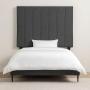 CABECERA INDIVIDUAL DICASA ARGOS GRIS OSCURO + BASE CAMA SLIM