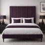 CABECERA INDIVIDUAL DICASA ARGOS MORADO + BASE CAMA SLIM