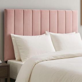 CABECERA KING SIZE ARGOS TAPIZADA PALO DE ROSA TRANSICIONAL AJUSTABLE PARA RECÁMARA