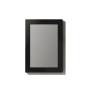 Espejo Rectangular Marco de Plastico Negro 40x50cm