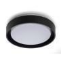 PLAFÓN ILUMINADO LED SOBREPONER CIRCULAR 12 W NEGRO USO INTERIOR