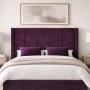CABECERA KING SIZE NIZZA TAPIZADA MORADO CONTEMPORÁNEA PARA RECÁMARA