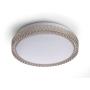 PLAFÓN ILUMINADO LED SOBREPONER CIRCULAR 12 W GRIS CCT PARA INTERIOR