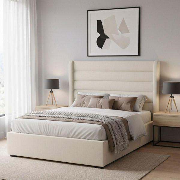 CABECERA KING SIZE DICASA POLAR COLOR CREMA