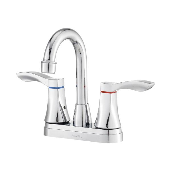 LLAVE MEZCLADORA PARA BAÑO DUOMANDO 4" NALA CROMO