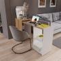 ESCRITORIO EXTENSIBLE SPACE MARCA MADERKIT COLOR DUNA-BLANCO