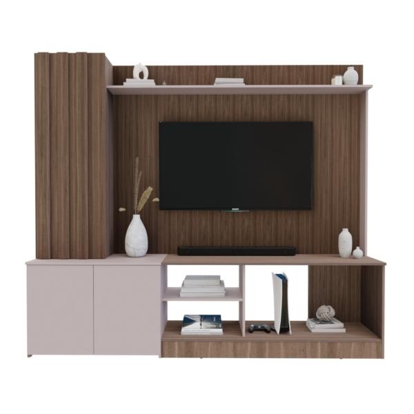CENTRO DE ENTRETENIMIENTO MARTINA MARCA MADERKIT PARA TV HASTA 70"