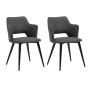 Juego de 2 Sillas de Comedor Modernas Gris