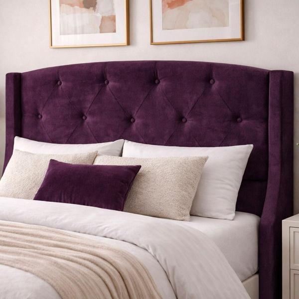 CABECERA QUEEN SIZE DICASA ZEFYR COLOR MORADO