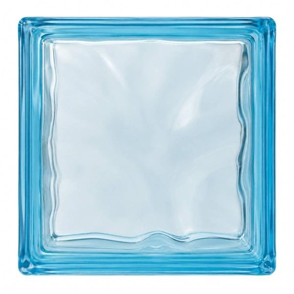 VIDRIO BLOCK AZUL 19 X 19 X 8 CM