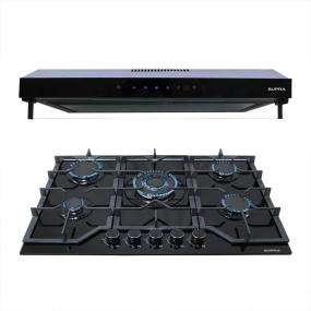 COMBO PARRILLA Y CAMPANA SUPRA 76 CM ENZO CRIST NEGRO