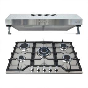COMBO PARRILLA Y CAMPANA SUPRA 76 CM AVANTI ACERO INOX