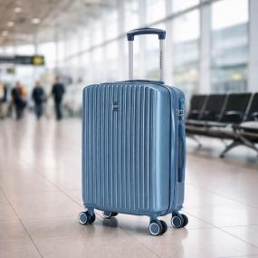 MALETA DE MANO RÍGIDA EXPANDIBLE 10KG | CON RUEDAS 360° Y FORRO IMPERMEABLE, AZUL