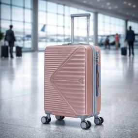 MALETA DE CABINA RÍGIDA CON RUEDAS 10 KG COLOR ROSA