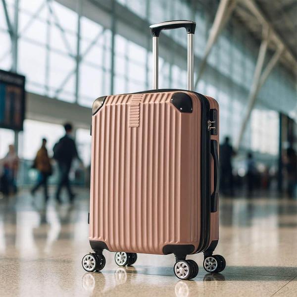 MALETA DE MANO RÍGIDA EXPANDIBLE 10KG CON RUEDAS 360 GRADOS ROSA