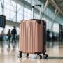 MALETA DE MANO RÍGIDA EXPANDIBLE 10KG CON RUEDAS 360 GRADOS ROSA