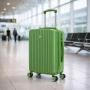 MALETA DE MANO RÍGIDA EXPANDIBLE 10KG CON RUEDAS 360 GRADOS Y FORRO IMPERMEABLE VERDE