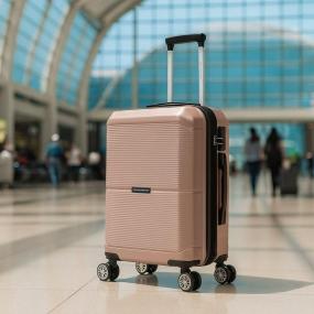 MALETA DE MANO VIAJE RÍGIDA CON RUEDAS 10 KG COLOR ROSA