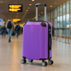 MALETA DE MANO VIAJE RÍGIDA CON RUEDAS 10KG COLOR MORADO