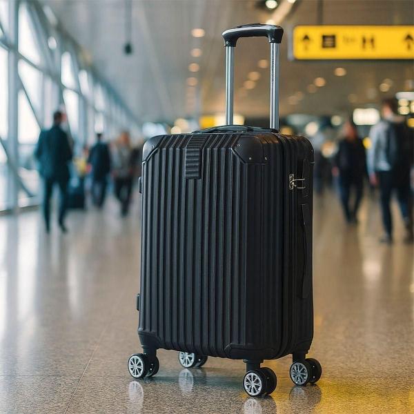 MALETA DE MANO VIAJE RÍGIDA CON RUEDAS 10KG COLOR NEGRO
