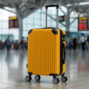 MALETA DE MANO RÍGIDA EXPANDIBLE 10KG | CON RUEDAS 360°, AMARILLO