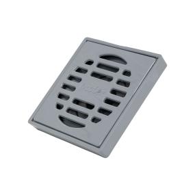 Coladera Cuadrada Gris con Rejilla de ABS