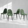 JUEGO DE 4 SILLAS DE COMEDOR CHARLTON VERDE 46 X 44 X 86 CM