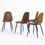 SET DE 4 SILLAS DE COMEDOR CHARLTON MARRÓN 43 X 46 X 86 CM