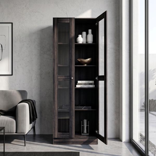 ESTANTE MULTIUSOS CON PUERTAS DE ACRILICO EXPRESSO