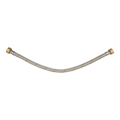 MANGUERA FLEXIBLE PARA AGUA DE ACERO 0.6M 3/4"