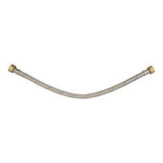 MANGUERA FLEXIBLE PARA AGUA DE ACERO 0.6M 3/4"