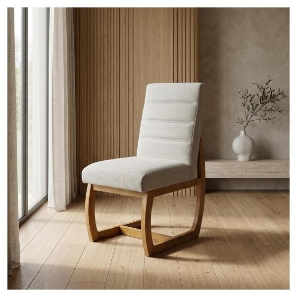 Silla para Comedor Verona - Color Gris Claro y Nogal