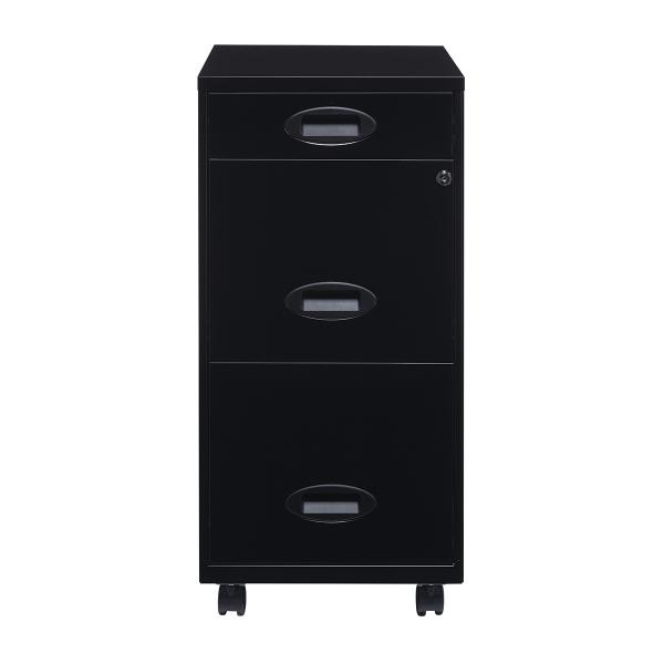 ARCHIVERO 3 CAJONES NEGRO