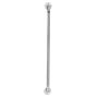 AGARRADERA RECTA REACTIV PARA BAÑO DE ACERO MOLETEADO 32", CROMADA