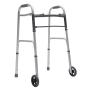 ANDADERA REACTIV PREMIUM DE ALUMINIO PLEGABLE, CON RUEDAS DE 5" GRIS