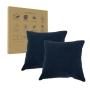 DOS COJINES 60x60 AZULES EMPACADO AL VACIO