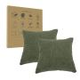 DOS COJINES 60x60 VERDE EMPACADO AL VACIO