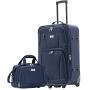 SET DE MALETA 20 PULGADAS Y NECESER 15 PULGADAS MEDELLIN AZUL FLY AND TRIP