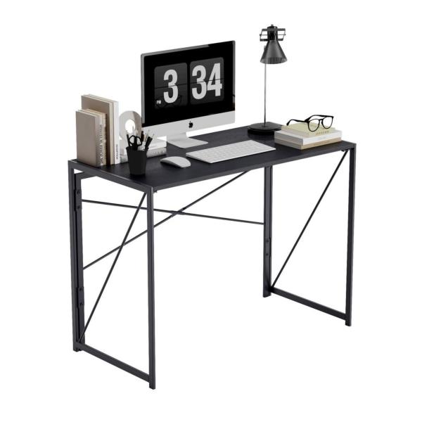 ESCRITORIO PLEGABLE HARPER NEGRO 100 X 50 X 75 CM