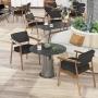 SET DE 2 SILLAS DE COMEDOR BROBAO NEGRO 53 X 50 X 78 CM