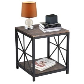MESA AUXILIAR SHAPE MARRÓN 56 X 50 X 50 CM