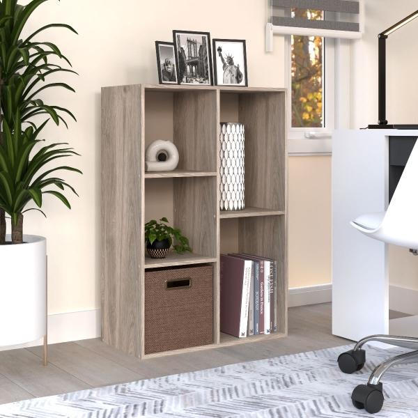 ORGANIZADOR MULTIFUNCIONAL 5 CUBOS 60 X 90 X 30 CM MELAMINA GREIGE