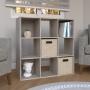 ORGANIZADOR MULTIFUNCIONAL 9 CUBOS 90 X 90 X 30 CM MELAMINA GREIGE