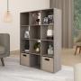 ORGANIZADOR MULTIFUNCIONAL 12 CUBOS 90 X 120 X 30 CM MELAMINA GRIS NÓRDICO