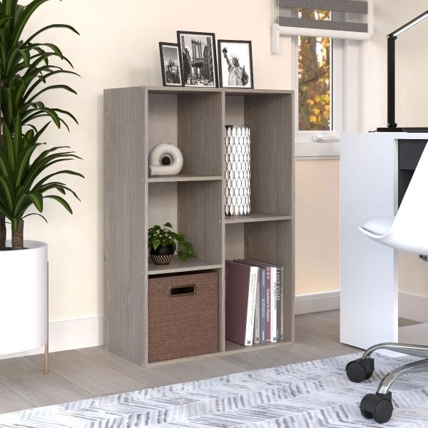 ORGANIZADOR MULTIFUNCIONAL 5 CUBOS 60 X 90 X 30 CM MELAMINA GRIS NÓRDICO