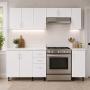 COCINA INTEGRAL MERIDA 2.40 M 5 MÓDULOS PVC BLANCO