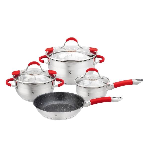 BATERÍA DE COCINA 7PZAS ACERO