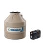 TINACO VERTICAL 1100 L DE POLIETILENO CON TAPA Y BOMBA PRESURIZADORA INTELIGENTE 1/4 HP 43 L/MIN