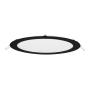 LUMINARIO DE TECHO EMPOTRABLE LED REDONDO 18 W NEGRO LUZ NEUTRA USO INTERIOR